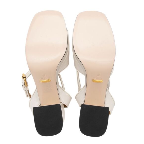 Gucci Leather Horsebit Platform Sandals - Size 9 / 39 - Picture 6 of 8